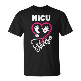 Nicu Nurse Newborn Baby Nurse Pink Stethoscope T-shirt - Thegiftio UK
