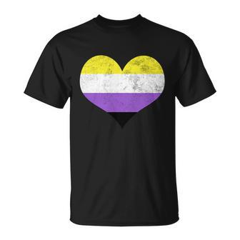 Noncute binary Heart Flag Pride Identity Lgbt Noncute binary Graphic Fun T-shirt - Thegiftio UK