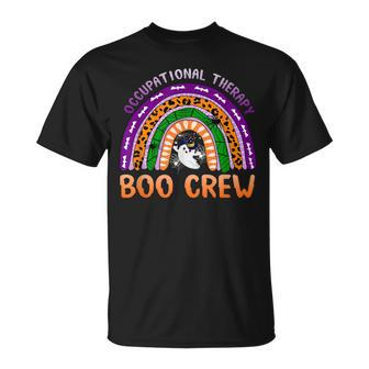 Occupational Therapy Boo Crew Halloween Ghost Ot Rainbow Unisex T-Shirt - Seseable