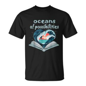 Oceans Of Possibilities Summer Reading 2022 Librarian Tshirt Unisex T-Shirt - Monsterry
