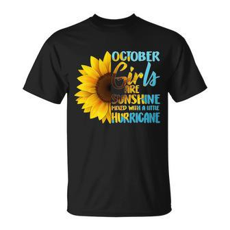 October Girls Sunflower Tshirt Unisex T-Shirt - Monsterry