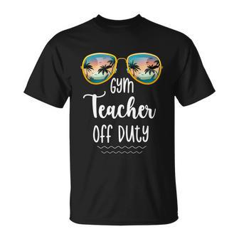 Off Duty Gym Teacher Beach Summer Vacation Trip T-shirt - Thegiftio UK