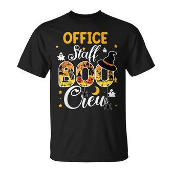 Office Staff Boo Crew Funny Halloween Matching Costume Unisex T-Shirt - Seseable