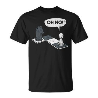 Oh No Pawn Knight Chess Game Player Master Men Women Kids Unisex T-Shirt - Seseable