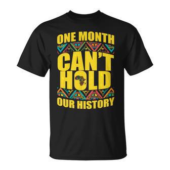 One Month Cant Hold Our History T-Shirt - Thegiftio