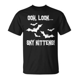 Ooh Look Sky Kittens Funny Halloween Bats Costume Men Women T-shirt Graphic Print Casual Unisex Tee - Thegiftio UK
