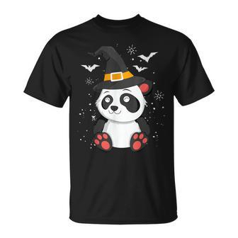 Panda Witch Halloween Bear China Animal Outfit Costume Kids Unisex T-Shirt - Seseable