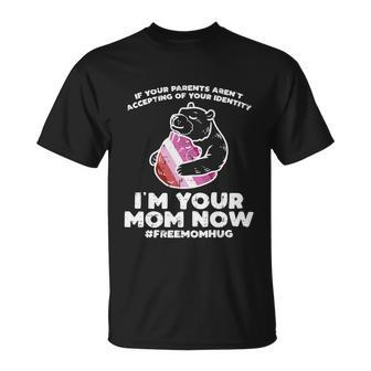 Parents Accepting Im Your Mom Now Bear Hug Lgbt Gay Pride T-Shirt - Thegiftio UK