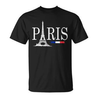 Paris Eiffel Tower Logo Tshirt Unisex T-Shirt - Monsterry
