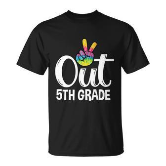 Peace Out 5Th Grade Tie Dye Graduation Class Of 2022 Virtual T-shirt - Thegiftio