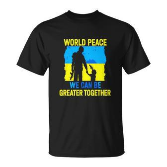 Peace In Ukraine Dove Stand With Ukraine Ukrainians T-shirt - Thegiftio