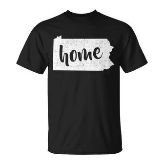 Pennsylvania Home State Unisex T-Shirt - Monsterry