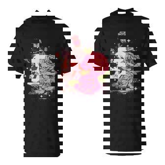 Pink Roses Skull Tattoo T-shirt - Thegiftio