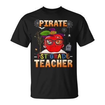 Pirate 1St Grade Teacher Halloween Costumes Pirate Day T-shirt - Thegiftio UK