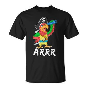 Pirate Parrot Arrr Halloween T-shirt - Thegiftio UK