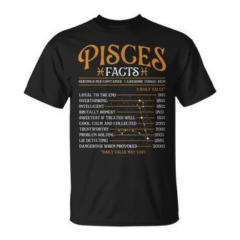 Pisces Facts Astrology Horoscope Zodiac Sign T-shirt - Thegiftio UK