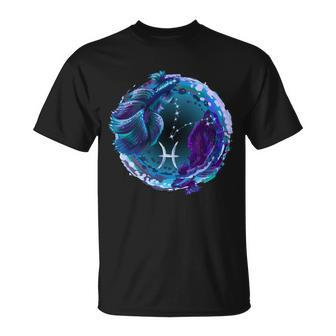 Pisces Zodiac Sign V2 T-shirt - Thegiftio UK