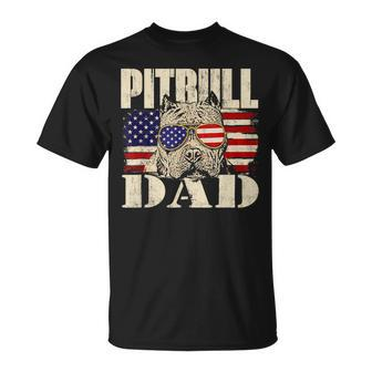Pitbull Dad - Dog Lover Pibble Pittie Pit Bull Terrier Men Women T-shirt Graphic Print Casual Unisex Tee - Thegiftio UK