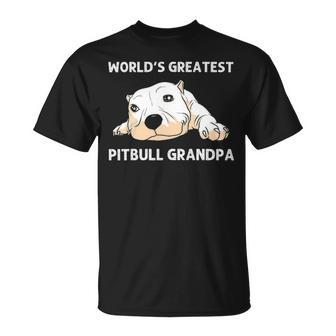 Pitbull For Grandpa Canine Dog Puppy Animal T-shirt - Thegiftio UK