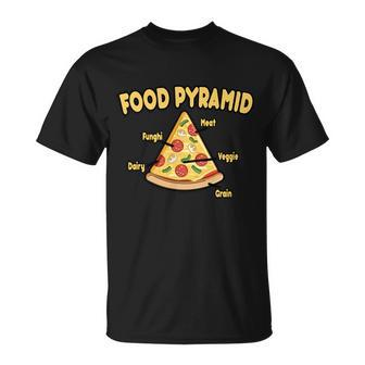 Pizza Food Pyramid Unisex T-Shirt - Monsterry DE