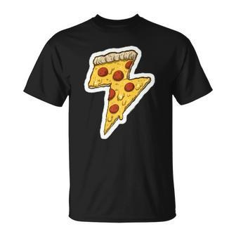 Pizza Lightning Bolt T-shirt - Thegiftio UK
