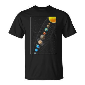 Planets Solar System V2 Unisex T-Shirt - Monsterry DE