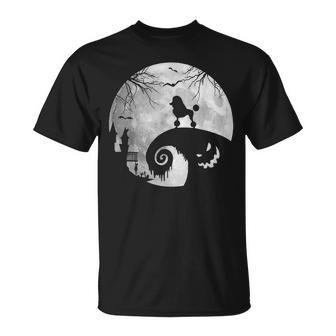 Poodle Dog And Moon Halloween Costume Dog Lover T-shirt - Thegiftio UK