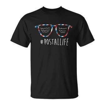 Postallife Postal Worker Mailman Mail Lady Mail Carrier Gift Unisex T-Shirt - Monsterry