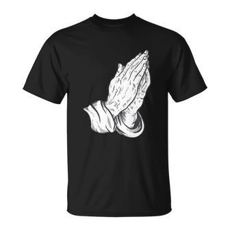 Praying Hands V2 Unisex T-Shirt - Monsterry CA