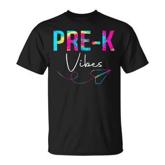 Pre-K Vibes Tie Dye Appreciation Day Back To School T-shirt - Thegiftio