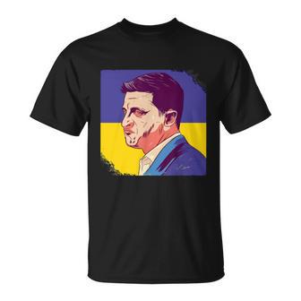 President Zelensky Ukrainian President Supporting Ukraine Unisex T-Shirt - Monsterry CA