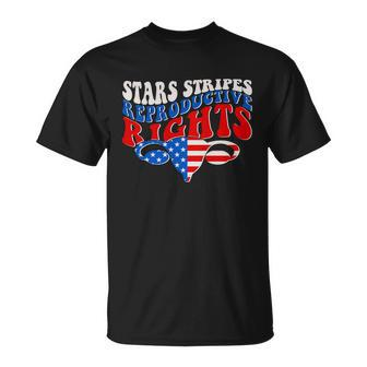 Pro Roe Stars Stripes Reproductive Rights Unisex T-Shirt - Monsterry