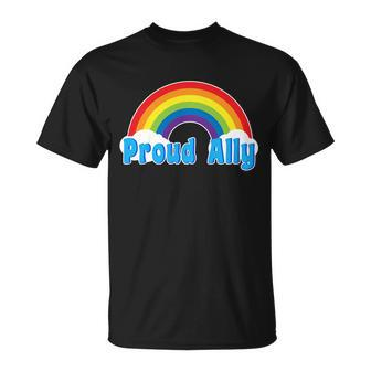 Proud Ally Lgbt Support Unisex T-Shirt - Monsterry