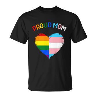 Proud Ally Lgbtq Transgender Proud Mom Gift Proud Trans Mom Gift Unisex T-Shirt - Monsterry DE