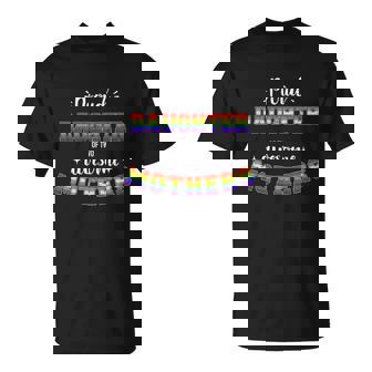 Proud Daughter Awesome Lesbian Mothers Rainbow Pride T-Shirt - Thegiftio