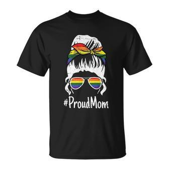 Proud Mom Motherscute Giftday Gay Pride Lgbtcute Giftq Ally Mama Mommy Gift Unisex T-Shirt - Monsterry DE