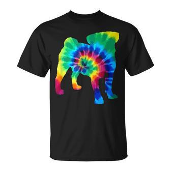 Pug Tie Dye Vintage Hippie T-shirt - Thegiftio UK
