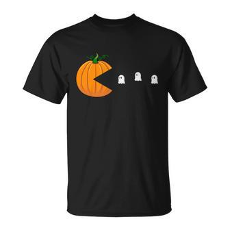 Pumpkin Ghost Boo Halloween Quote Unisex T-Shirt - Monsterry CA