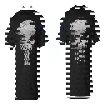 Punisher Body Fit O Neck Casual Graphic T-shirt - Thegiftio