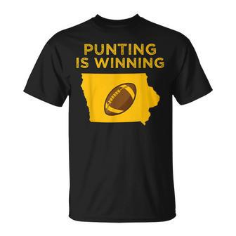 Punting Is Winning Iowa I Cheer For The Punter T-shirt - Thegiftio UK