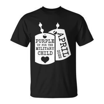 Purple Up For Military Children April 2022 Tshirt Unisex T-Shirt - Monsterry CA
