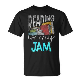 Reading Is My Jam Read Teacher Ela Teacher T-shirt - Thegiftio UK