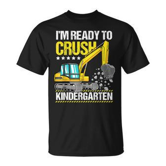 Im Ready To Crush Kindergarten Construction Vehicle Boys T-shirt - Thegiftio UK