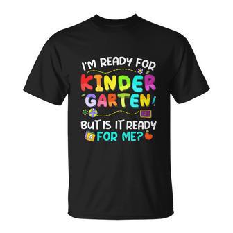 Ready For Kindergarten Back To School Funny First Day Boys Unisex T-Shirt - Monsterry UK