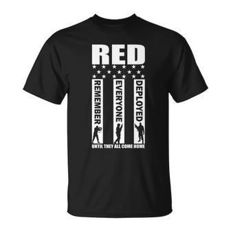 Red Friday Until They All Come Home Tshirt Unisex T-Shirt - Monsterry
