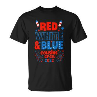 Red White & Blue Cousin Crew 2022 Cousin Crew 4Th Of July Unisex T-Shirt - Monsterry UK