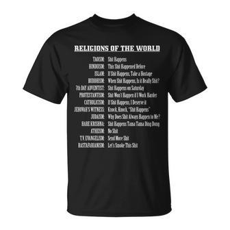 Religions Of The World Tshirt Unisex T-Shirt - Monsterry