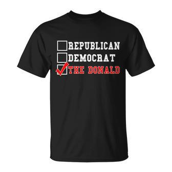 Republican Democrat Donald Trump Tshirt Unisex T-Shirt - Monsterry