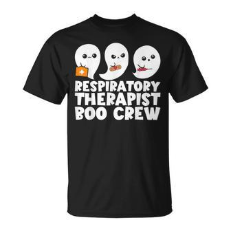 Respiratory Therapist Boo Crew Rt Halloween Ghost Unisex T-Shirt - Seseable