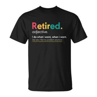 Retirement Gifts For Women Funny Retirement Gifts For Men Unisex T-Shirt - Monsterry